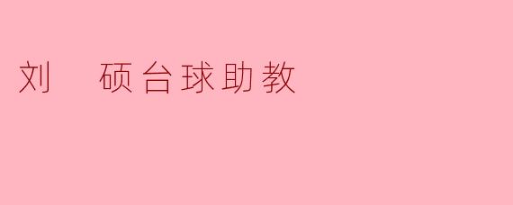 刘 硕台球助教